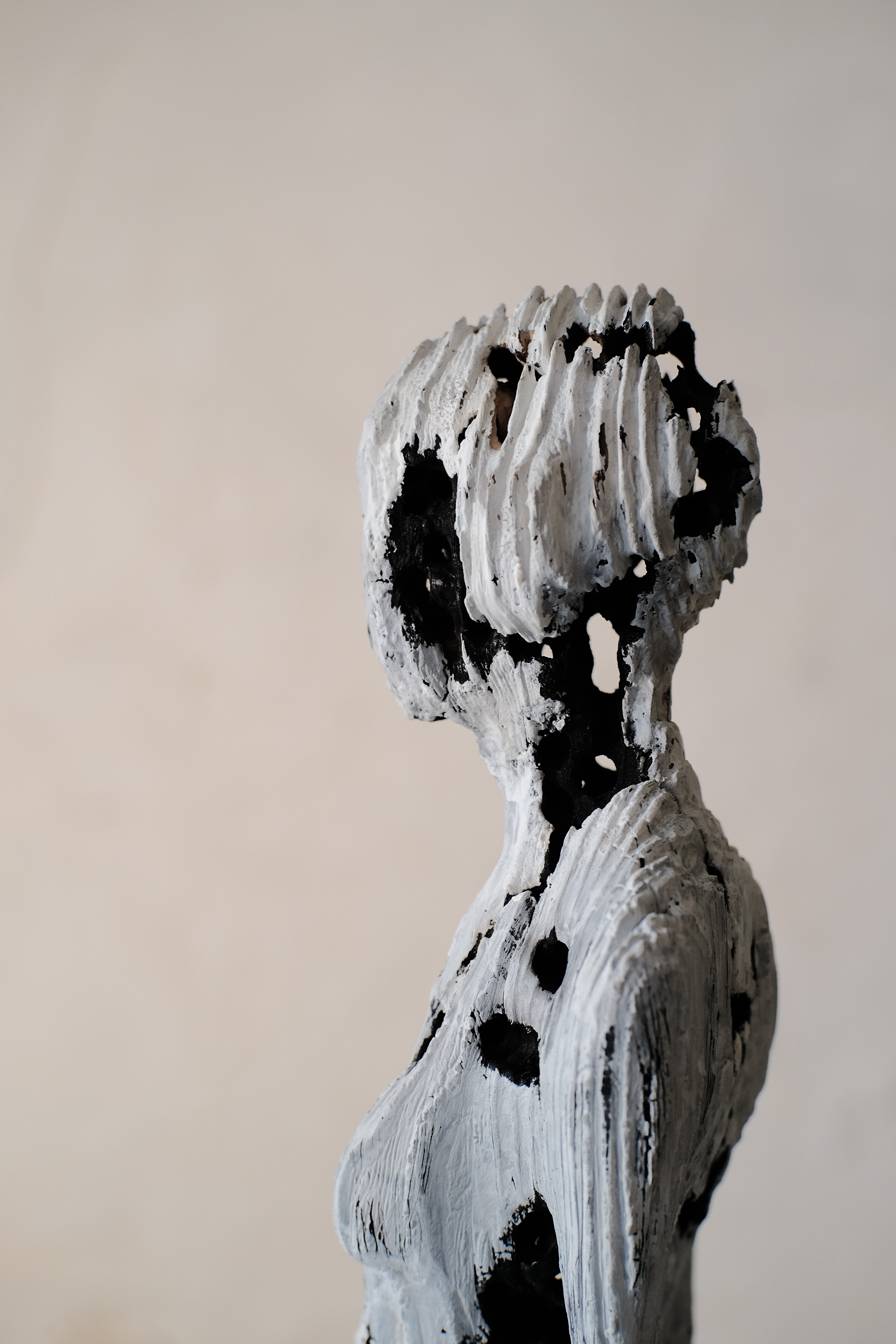 Broken, Wood and acrylic paint, 2022